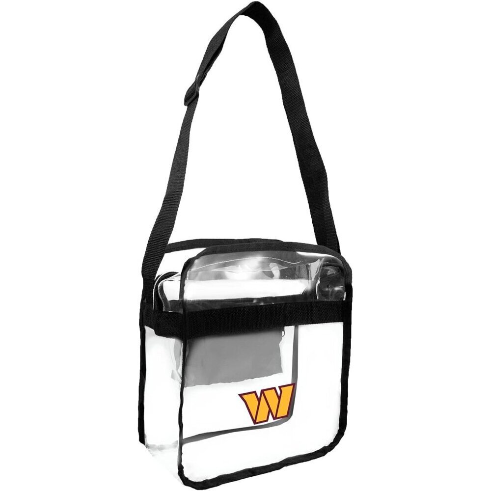 Unisex NFL Clear Crossbody Bag Vinyl Polyester Stadium Security Approved